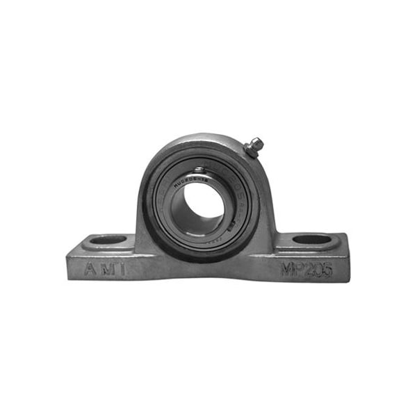 SINGLE ROW BALL BEARING - 55MM STAINLESS SET SCREW STAINLESS PILLOW BLOCK